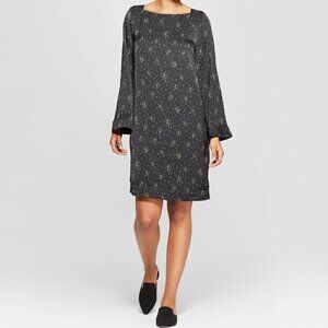 Prologue Square Neck Wide Sleeve Mini Shift Dress